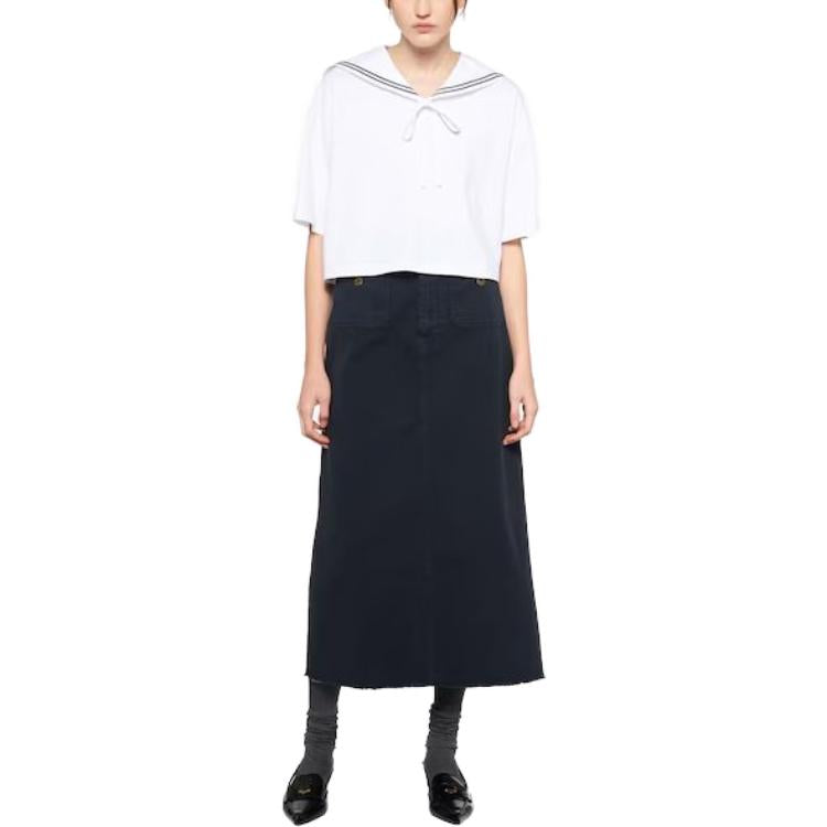 MIU MIU SS23 Crop Top Women's White