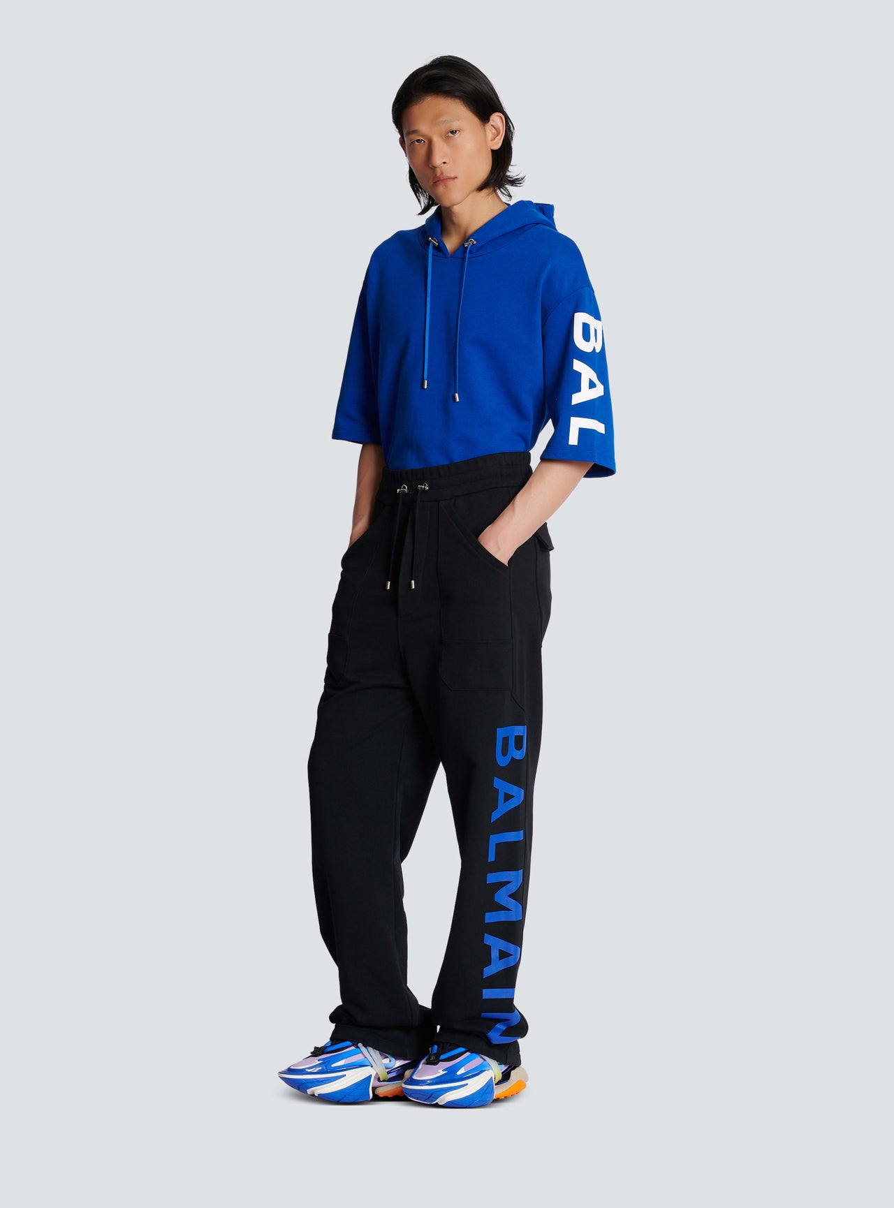 Balmain Men's Balmain Side Printed Sweatpants