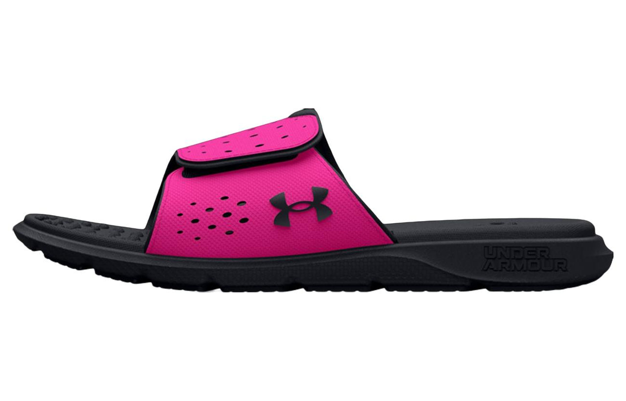 (GS) Under Armour Ignite Pro Slide 'Black Rebel Pink' 3026039-001