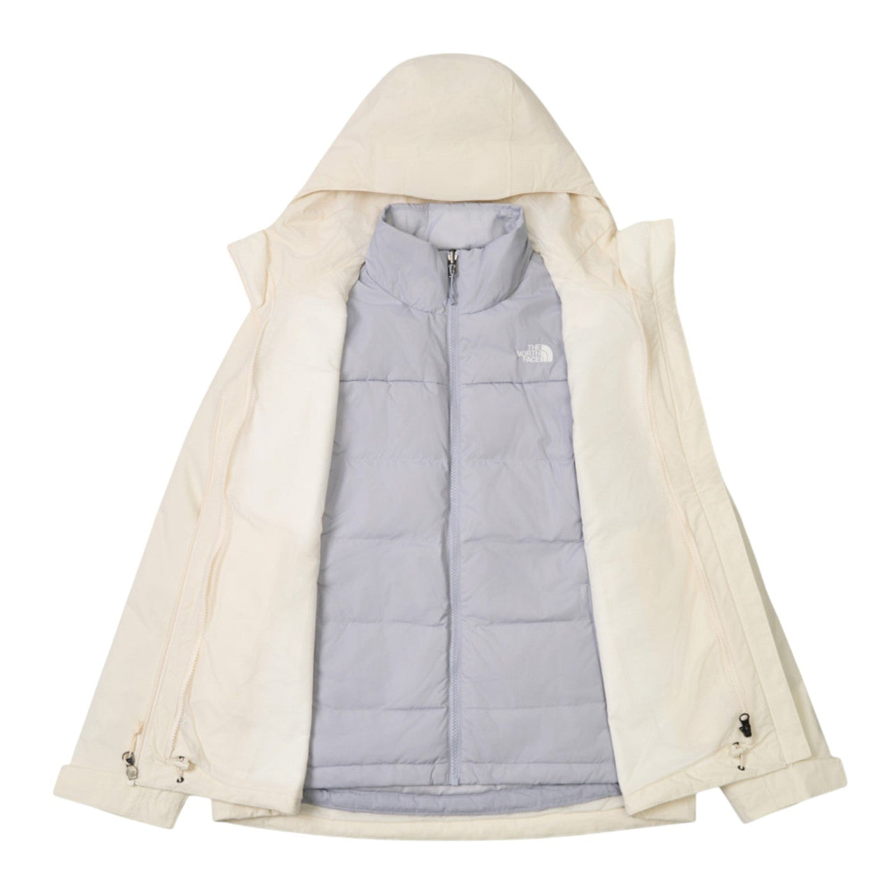 (WMNS) THE NORTH FACE Dryvent Waterproof 3-in-1 Jacket 'White Dune Blue Flax' NF0A8GK6-EI5
