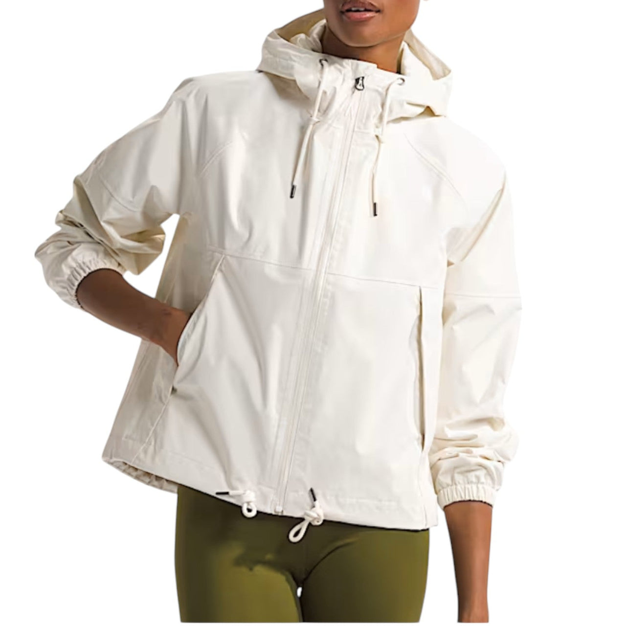 (WMNS) THE NORTH FACE Antora Rain Hoodie 'White Dune' NF0A7QF1QLI