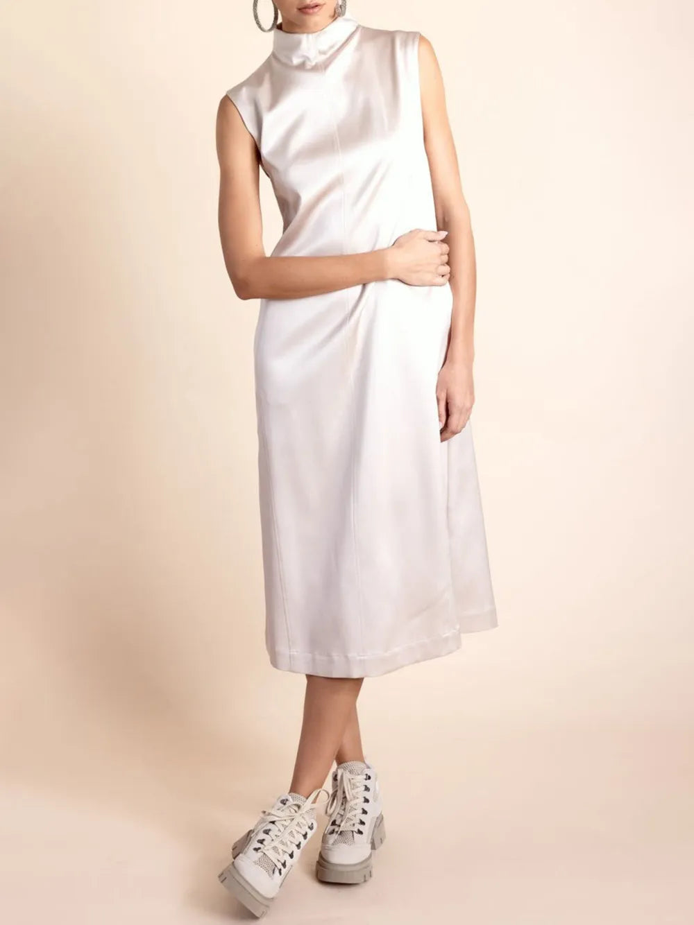 Brunello Cucinelli A-Line Midi Dress