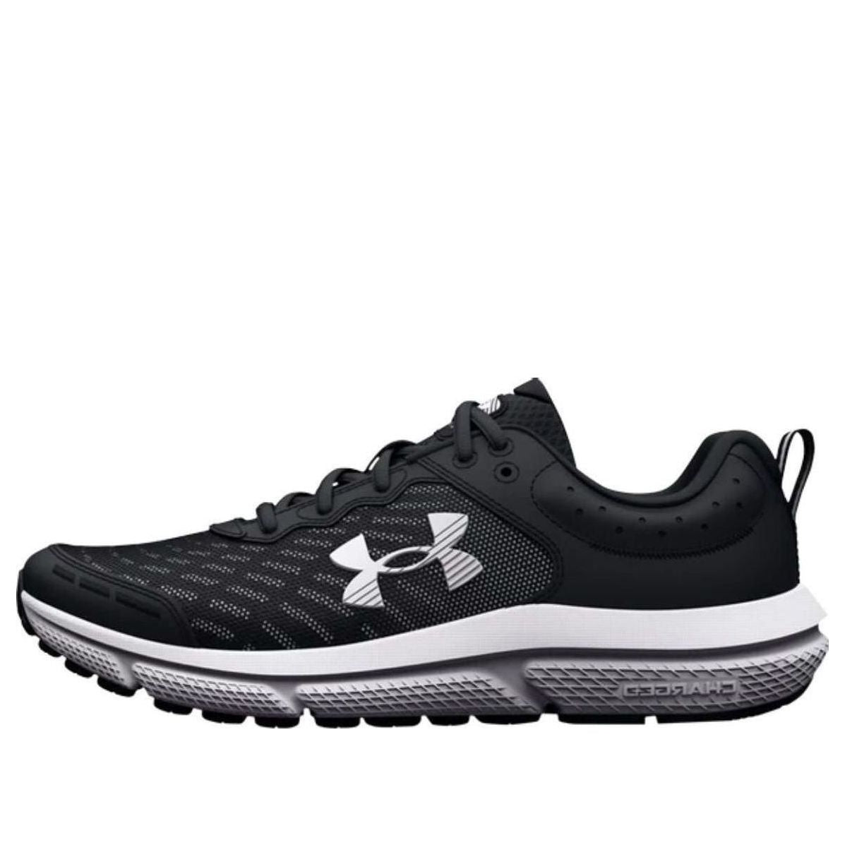 (GS) Under Armour Assert 10 AC Wide 'Black White' 3026185-001