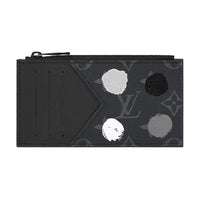 LOUIS VUITTON X Yayoi Kusama Coin Card Holder Monogram Eclipse Black/Silver