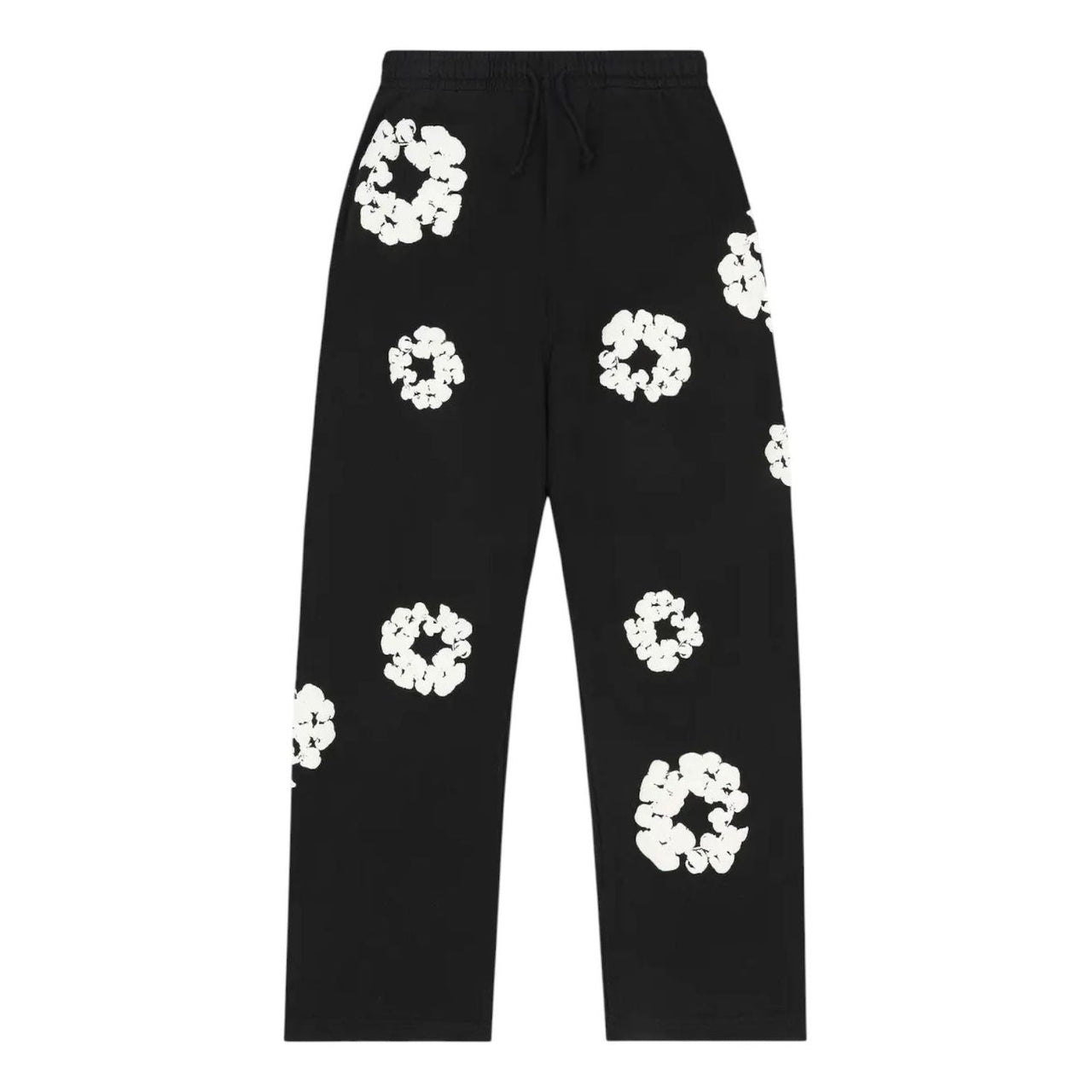 Denim Tears Cotton Wreath Baggy Sweatpants 'Black' SS25BAS11402048