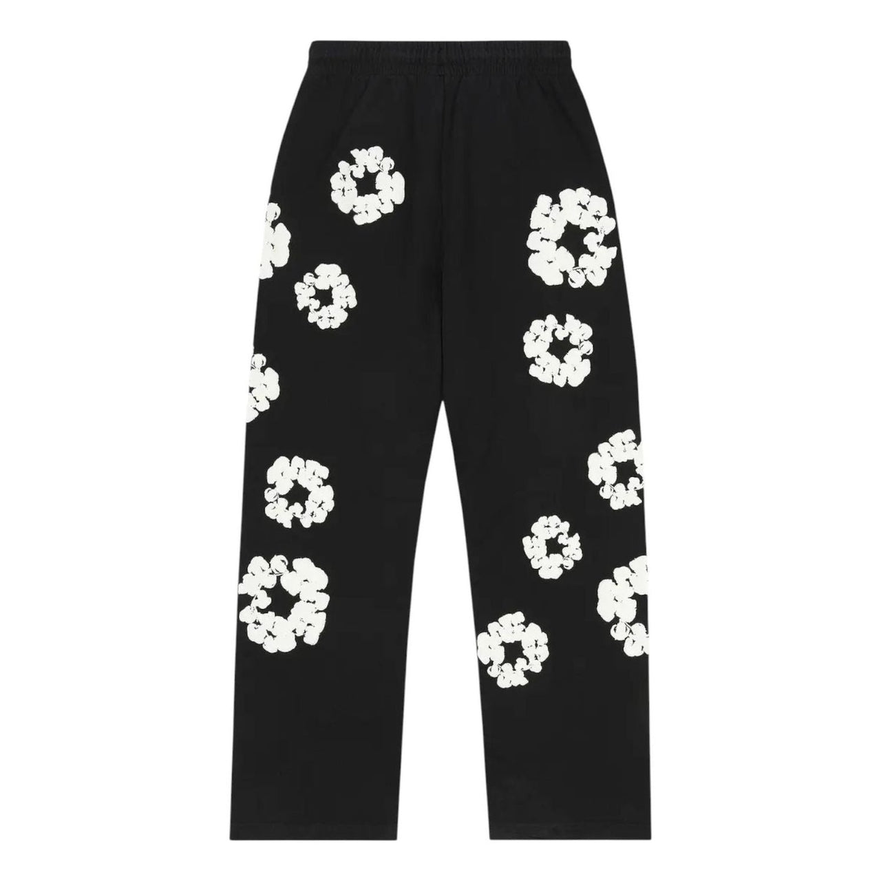 Denim Tears Cotton Wreath Baggy Sweatpants 'Black' SS25BAS11402048