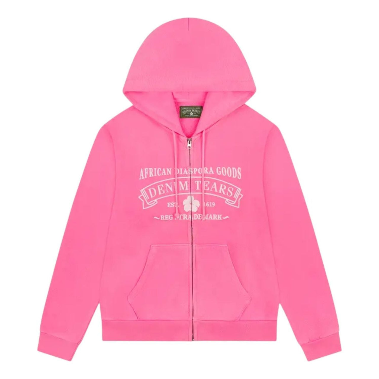 Denim Tears ADG Zip Hoodie 'Pink' SS25TZH006182