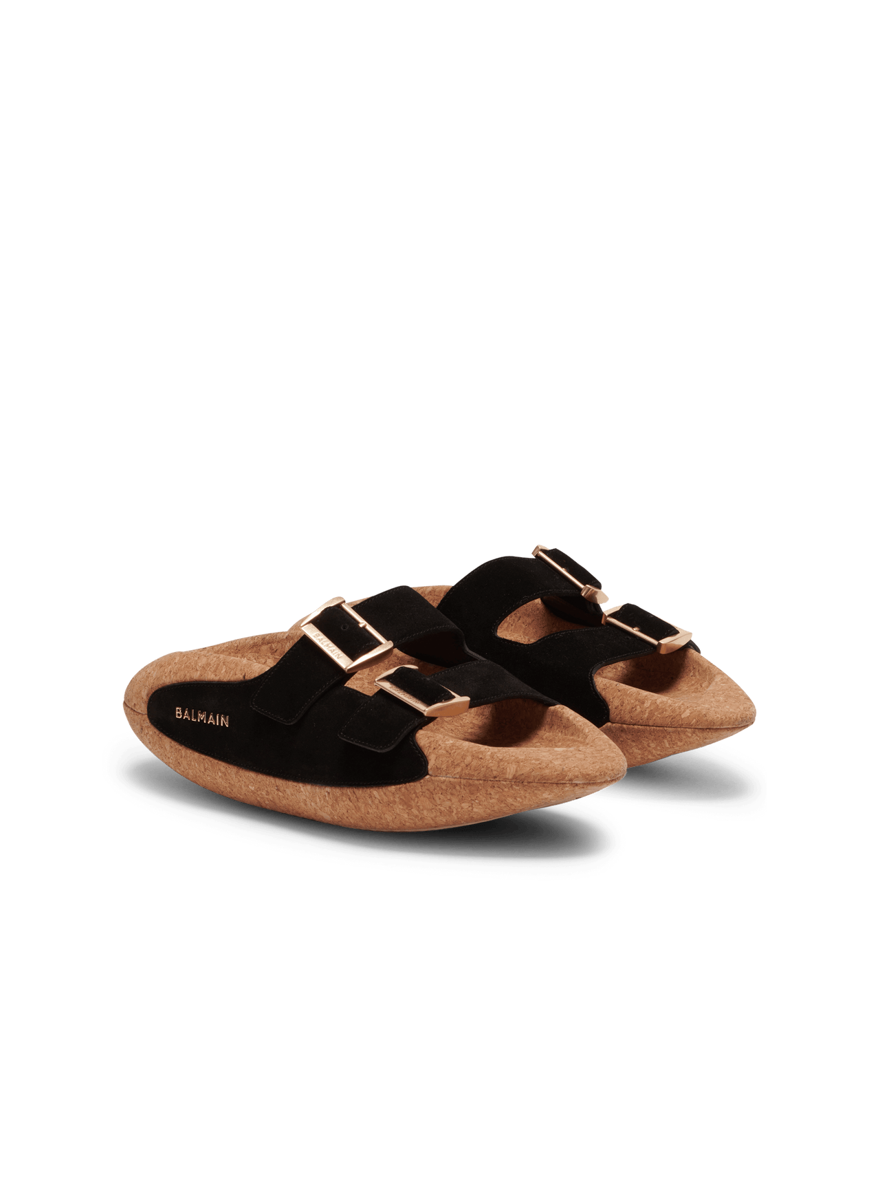 Balmain Men's B-It-Suede Leather&cork