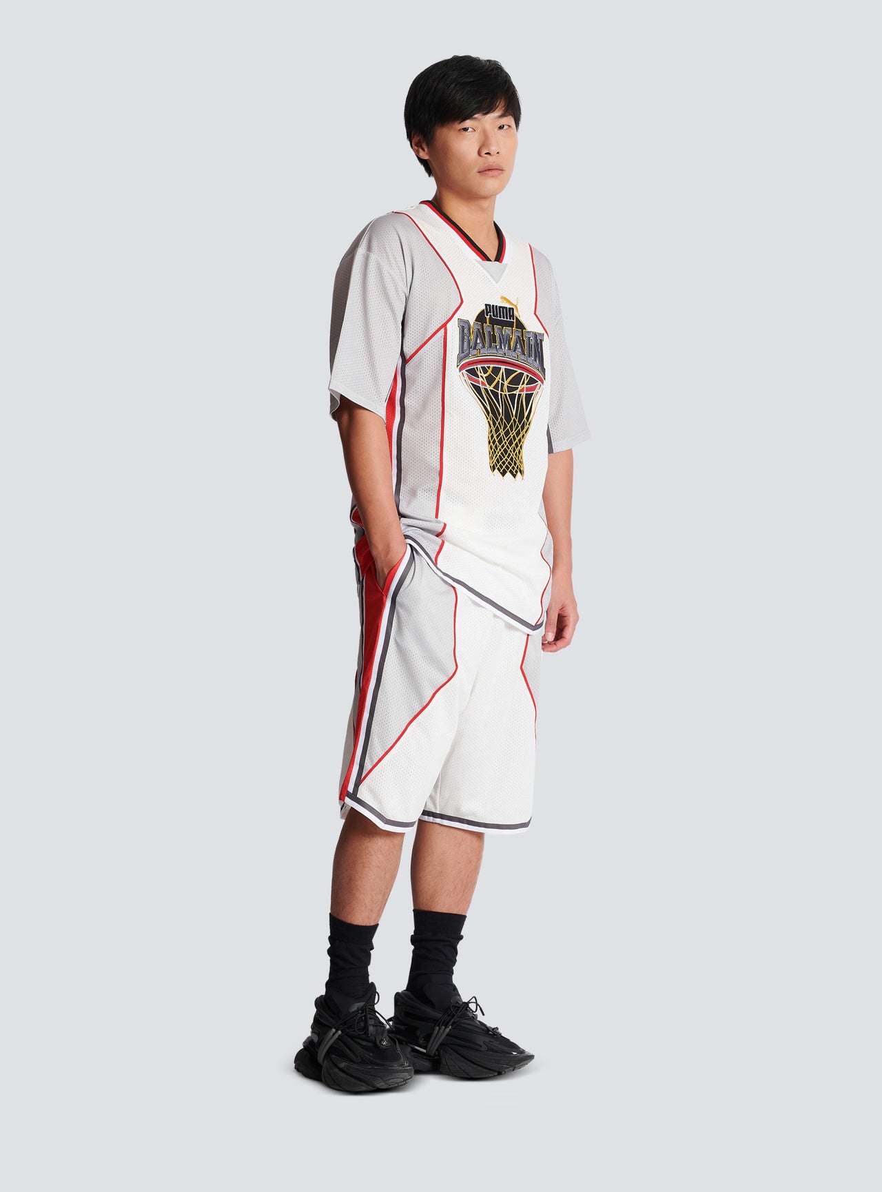 Balmain Men's  Balmain X Puma Technical T-Shirt