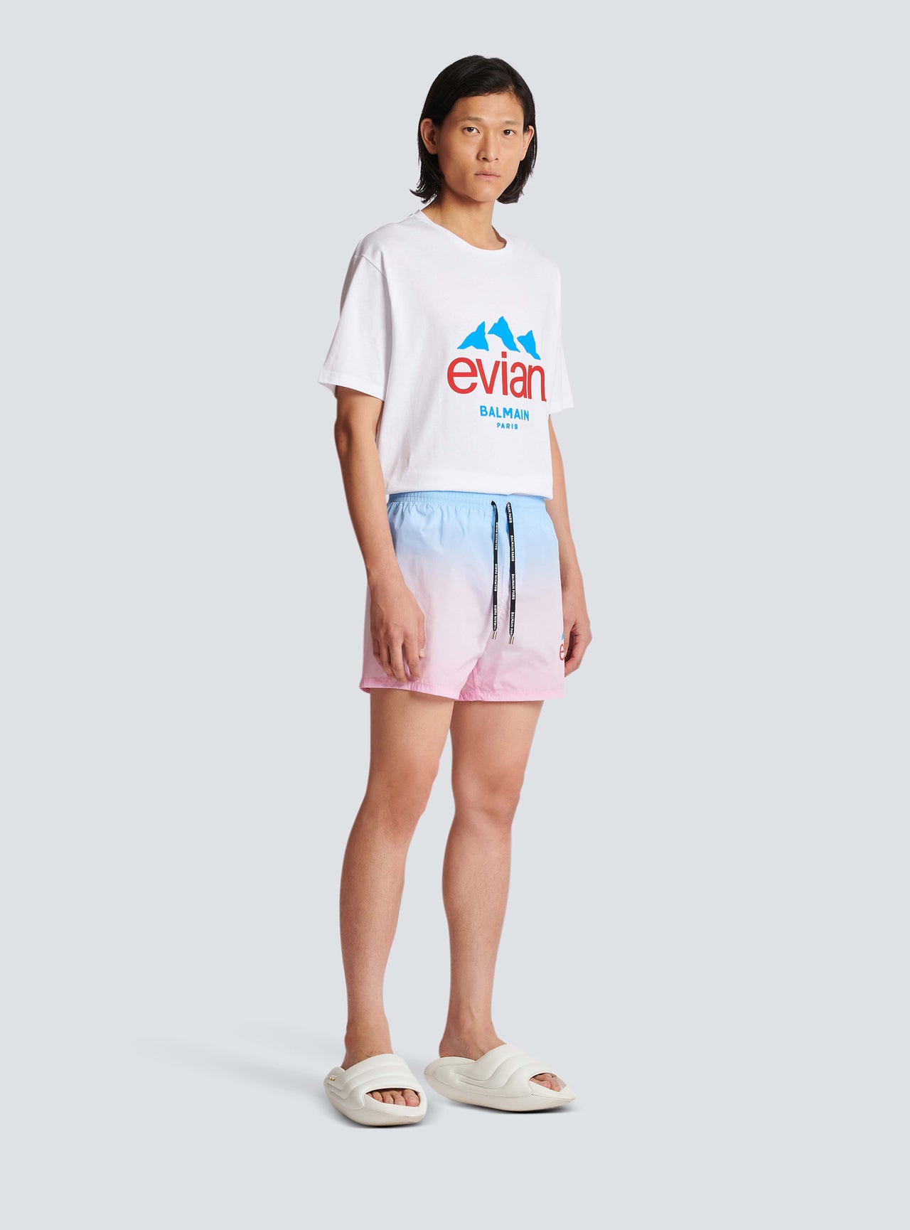 Balmain Men's Balmain X Evian Gradient Swim Shorts