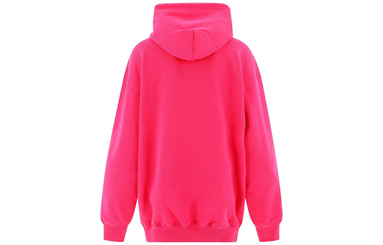 (WMNS) Balenciaga Classic Logo Minimalistic Solid Color Hoodie Pink 570798THV775630