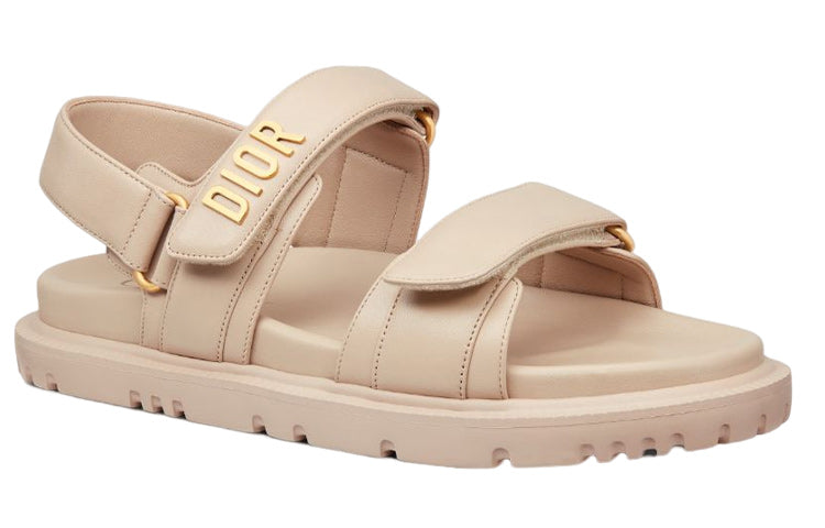 (WMNS) DIORact Sandal Powder Beige Lambskin KCQ547LAB_S51U