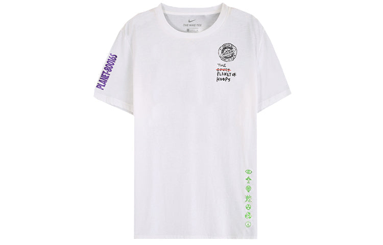 Nike Summer Hoops Basketball Short Sleeve White CW4817-100