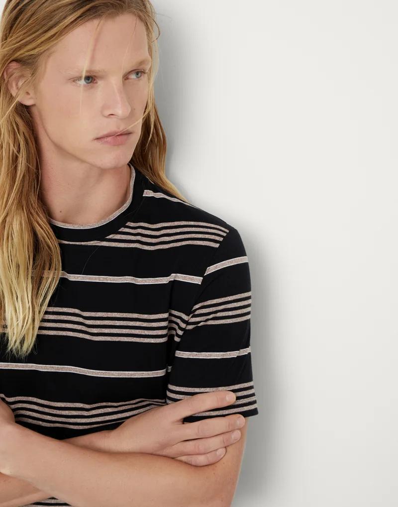 Brunello Cucinelli Striped Cotton T-Shirt
