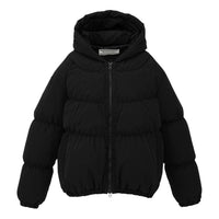 (WMNS) Onitsuka Tiger Hooded Down Jacket 'Black' 2182B560-001