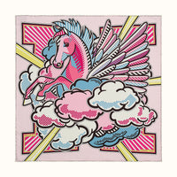HERMES Silk Scarves Women's Pink