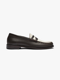 Rhude Men's Slip On Loafer Bicolor Brown/white