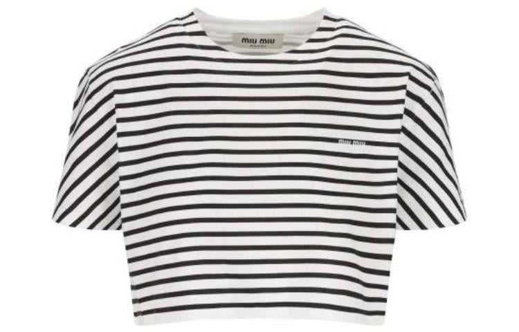 MIU MIU Crop Tops Women's Black