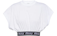 MIU MIU Crop Tops Women's White