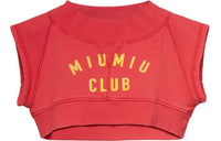 MIU MIU Crop Tops Women's Red