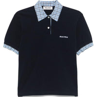 MIU MIU Layered effect Polo Shirt