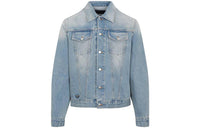 PRADA Enamelled Tag Detailed Denim Jacket