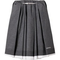 MIU MIU FW24 Casual Long Skirt Women's Slate Gray White