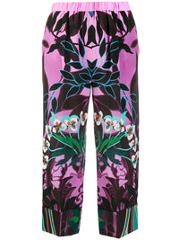 Valentino Garavani Mirrored Orchid Print Culottes