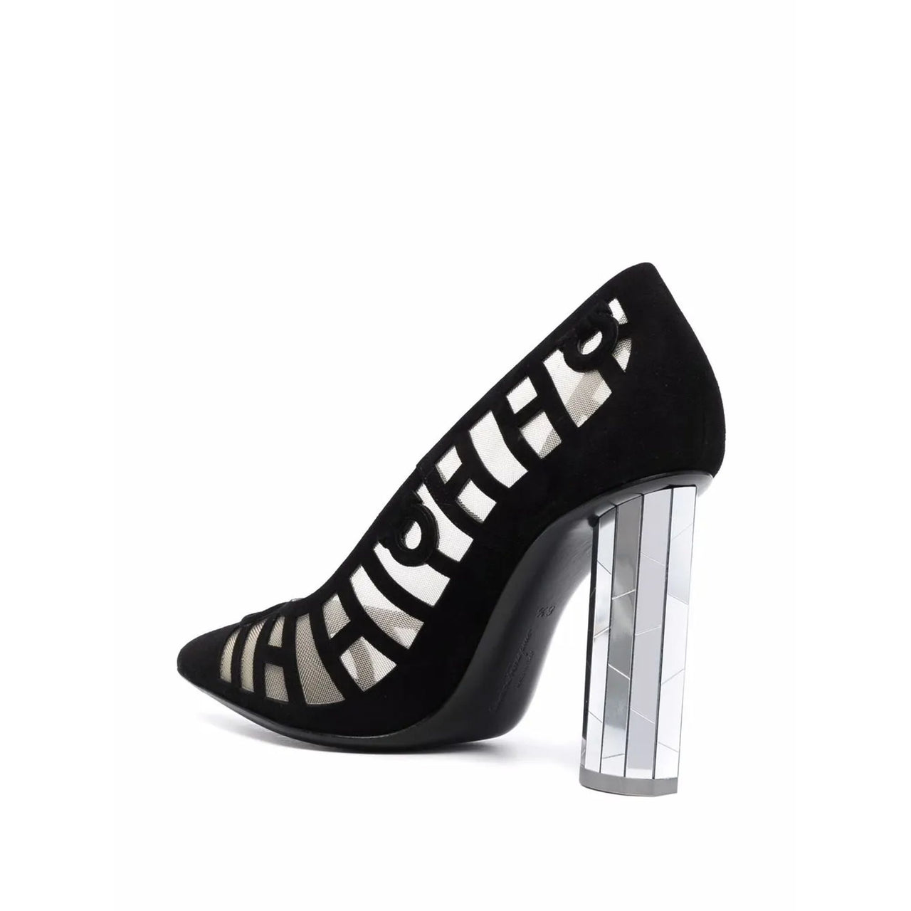Ferragamo 110Mm Mirrored Heel Pumps
