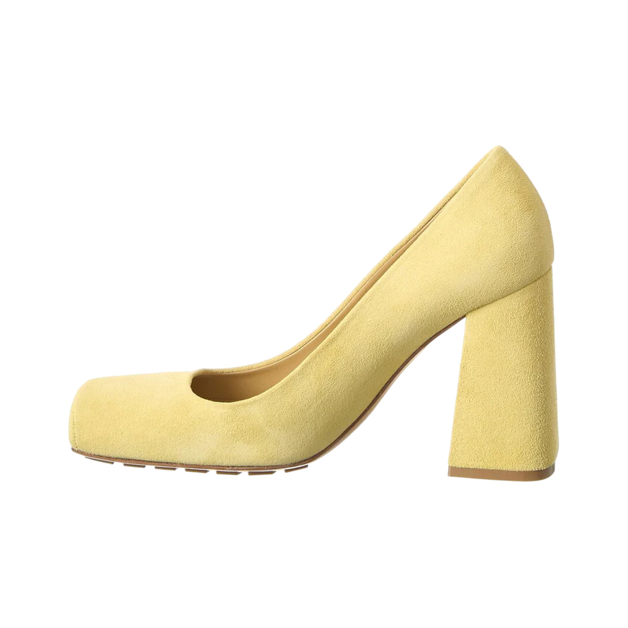 Bottega Veneta Square-Toe Block-Heel Pumps