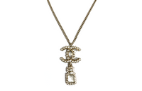 CHANEL Necklaces Women's Gold