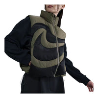 (WMNS) Nike Swoosh Series Oversized Down Vest 'Medium Olive Black' IH3981-222