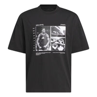adidas Anthony Edwards Tee Asia Sizing 'Black Acid Red'  JW2931