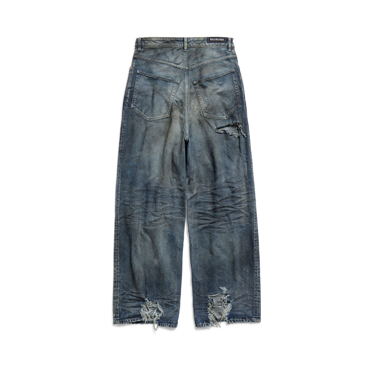 (WMNS) Balenciaga Baggy Pants 'Light Blue' 745213TNW014974