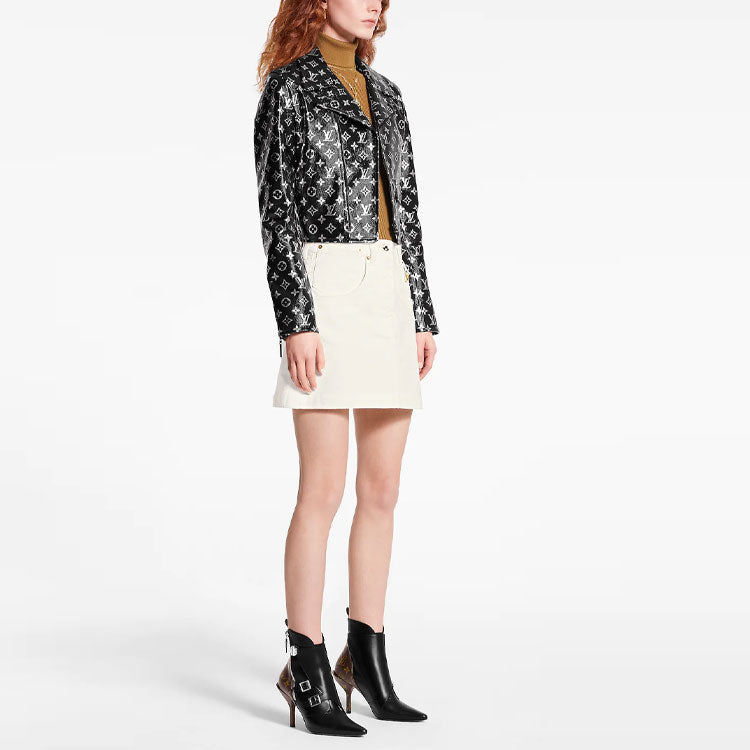 LOUIS VUITTON 10's Monogram Biker Jacket