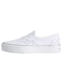 Vans Classic Slip-On Platform Checkerboard 'Silver Grey' VN000EA9SLV
