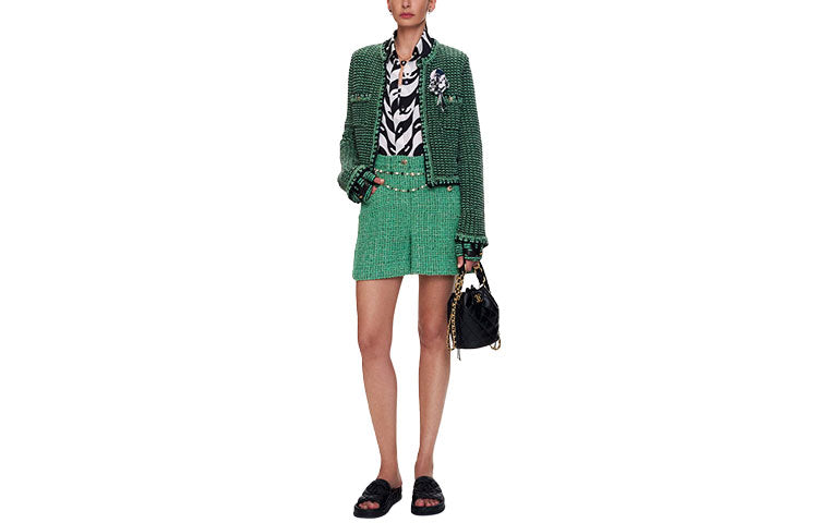 CHANEL Casual Shorts Women's Green