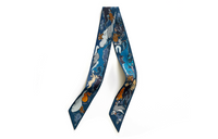 HERMES Silk Scarves Unisex Blue