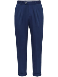 Brunello Cucinelli Tapered-Leg Cotton-Blend Trousers