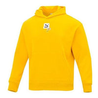 PUMA Oversize Trend Graphic Logo Hoodie 'Yellow' 536061-85