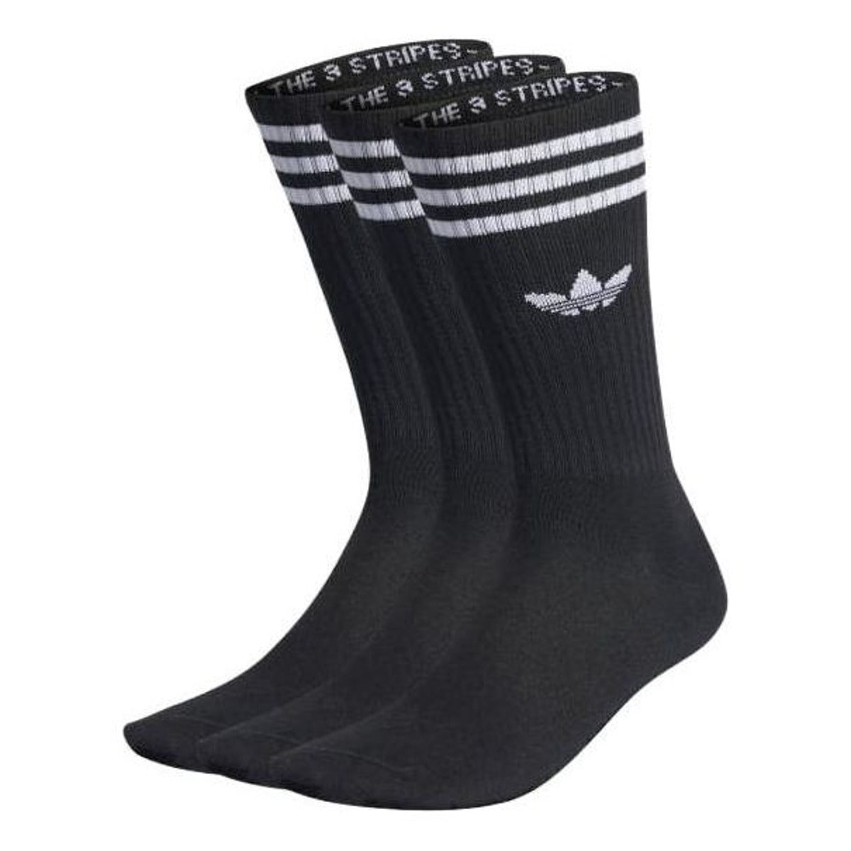 adidas Originals Mid-Cut Socks 3 Pairs 'Black' IL5022