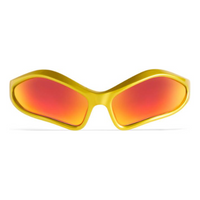 (WMNS) Balenciaga Fennec Oval Sunglasses 'Yellow Red' 768054T00077037