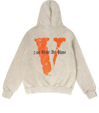 VLONE Live Alone Die Alone Hoodie 'Wheat Orange' VLHD24003-BE