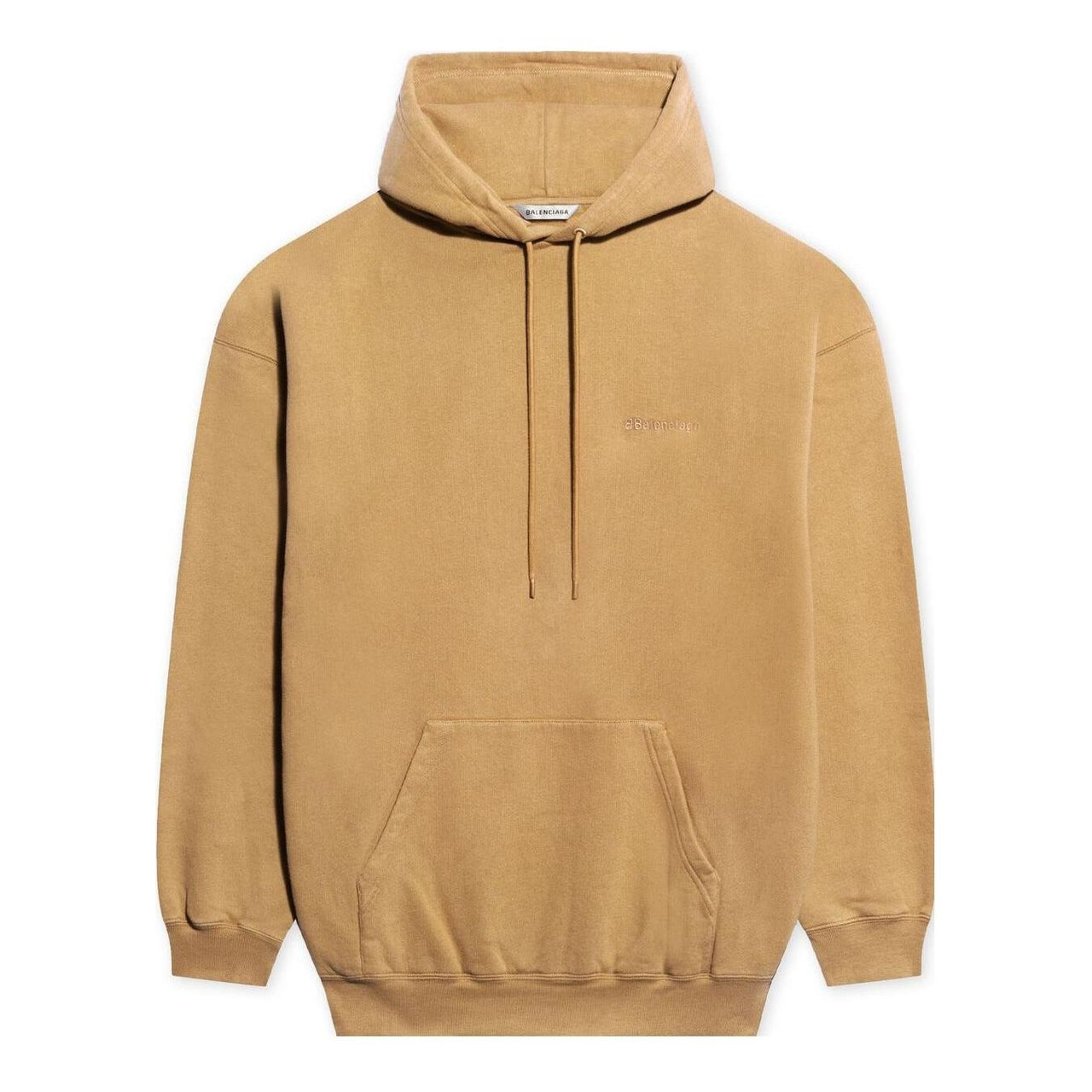 (WMNS) Balenciaga Chest Alphabet Logo Embroidered Hoodie Khaki 578135TJV859504