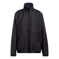 (WMNS) adidas Run Icons 3Bar Running Windbreak 'Black' HC7971