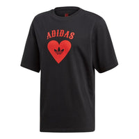 adidas originals V Day Tee Casual Sports Love Breathable Short Sleeve Black FH7885