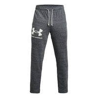 Under Armour Rival Terry Logo Fleece Sweatpants 'Pitch Grey' 1361644-012
