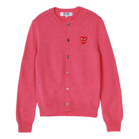 (WMNS) COMME des GARCONS PLAY Cardigan Red Emblem 'Pink' AZ-N075-051-4