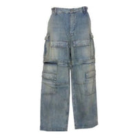 (WMNS) Balenciaga 24SS Zipper Type 2Way Denim Cargo Pants 'Blue' 773759TPW534868