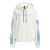 (WMNS) adidas neo W Ard Hdy Logo Hoodie 'White Blue' HG1614